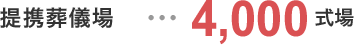 提携葬儀場様…4,000社