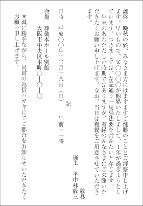 挨拶文例集 挨拶状 葬儀 葬式なら小さなお葬式 挨拶文例集 挨拶状 葬儀 葬式なら小さなお葬式